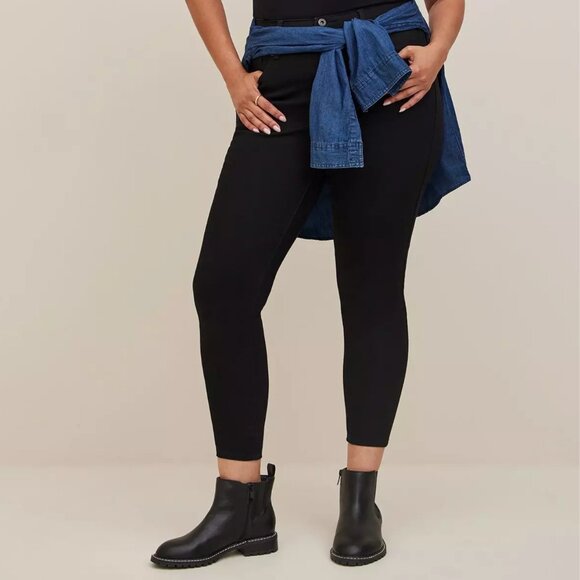 Torrid Black Jegging High Rise Skinny Jean Plus Size 14XT Tall - Picture 2 of 7